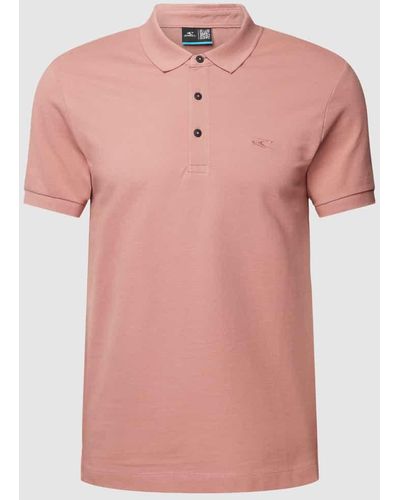 O'neill Sportswear Poloshirt mit Label-Stitching - Pink