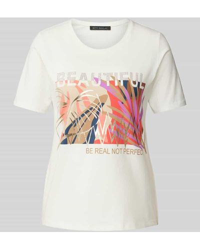 Betty Barclay T-Shirt mit Motiv-Print - Grau