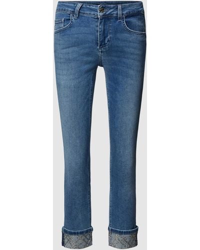 Liu Jo Skinny Fit Jeans im 5-Pocket-Design Modell 'MONROE' - Blau