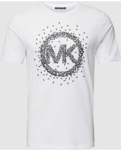 Michael Kors T-shirt Met Labelprint - Wit