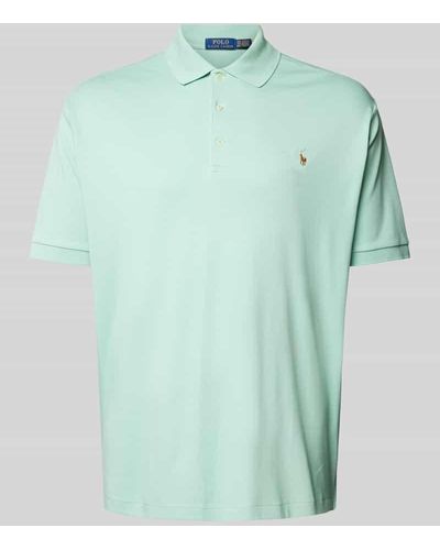 Ralph Lauren PLUS SIZE Poloshirt mit Logo-Stitching - Grün