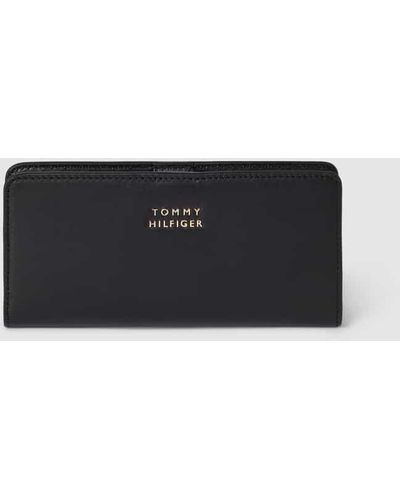 Tommy Hilfiger Portemonnaie mit Label-Details Modell 'CHIC' - Weiß