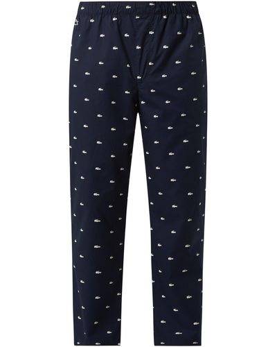 Lacoste Pyjamabroek Met Logomotief - Blauw