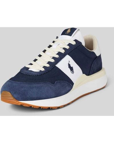 Polo Ralph Lauren Sneaker mit Logo-Stitching - Blau