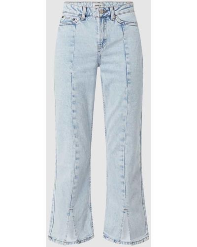 ONLY Flared High Waist Jeans mit Stretch-Anteil Modell 'Emily' - Blau