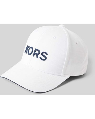 Michael Kors Basecap mit Label-Schriftzug Modell 'RIPSTOP' - Weiß