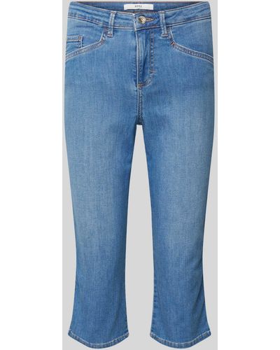 Brax Korte Regular Fit Jeans - Blauw