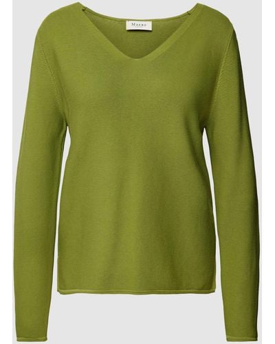 maerz muenchen Pullover Met Losse Pasvorm En Effen Design - Groen