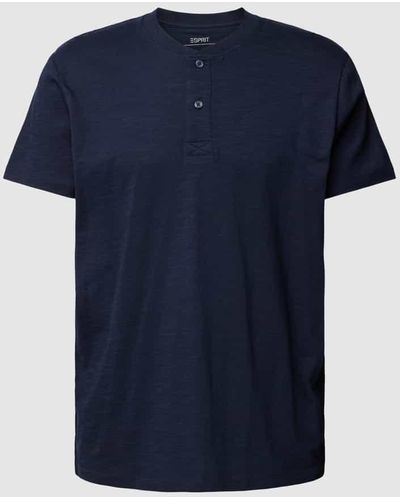 Esprit T-Shirt mit Rundhalsausschnitt - Blau