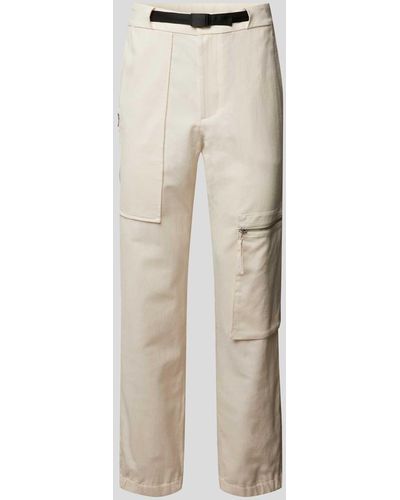Helmut Lang Stoffhose mit Reißverschlusstaschen - Weiß