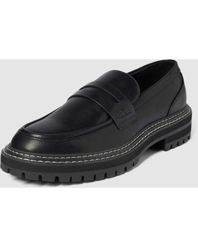 ONLY Loafers Met Contrastnaden - Zwart