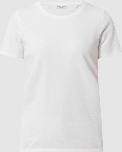 Marc O' Polo T-shirt Met Ronde Hals - Wit