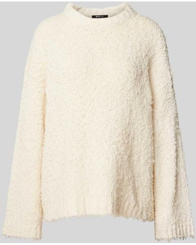 Gina Tricot Oversized Gebreide Pullover Met Extra Brede Schouders - Naturel