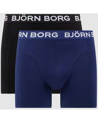 Björn Borg Perfect Fit Trunks im 2er-Pack - Blau