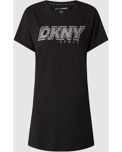 DKNY Shirtjurk Met Logo Van Strass-steentjes - Zwart