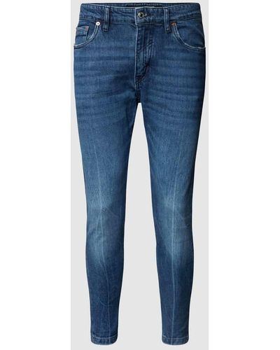 DRYKORN Jeans mit Label-Patch Modell 'West' - Blau
