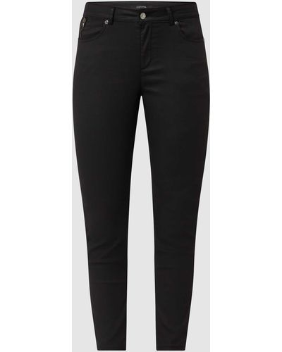 Comma, Skinny Jeans Met Stretch - Zwart