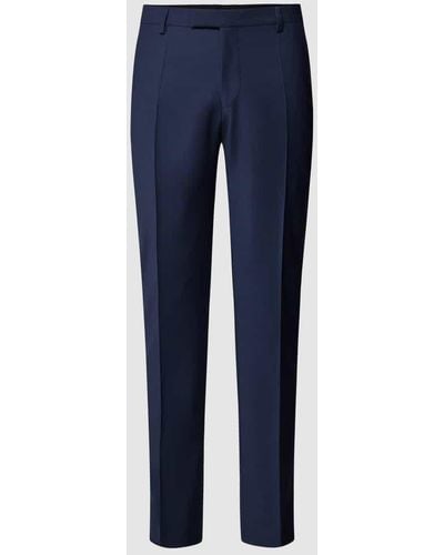 Pierre Cardin Anzughose mit Bügelfalten Modell 'Ryan' - Blau