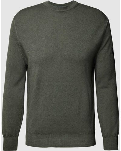 Paul & Shark Sweatshirt Van Lanawol Met Labelpatch - Groen