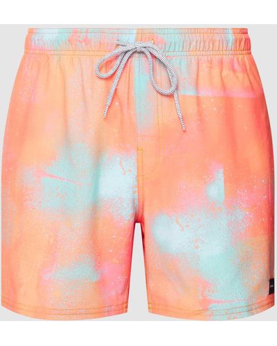 Rip Curl Badehose mit Streifenmuster Modell 'PARTY' - Pink