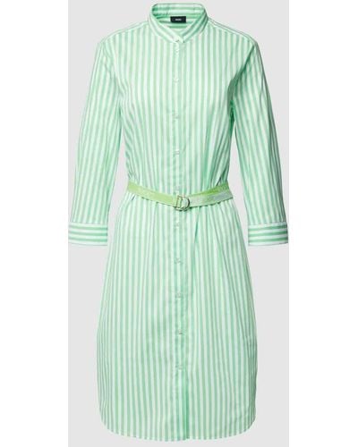 Joop! Hemdblusenkleid mit Streifenmuster Modell 'Dara' - Grün