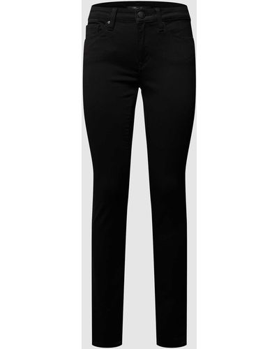 Mavi Super Skinny Fit Jeans Met Viscose, Model 'adriana' - Zwart