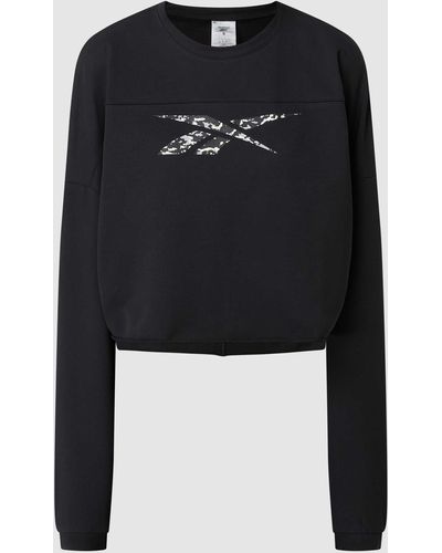 Reebok Sweatshirt Met Kapmouwen - Zwart