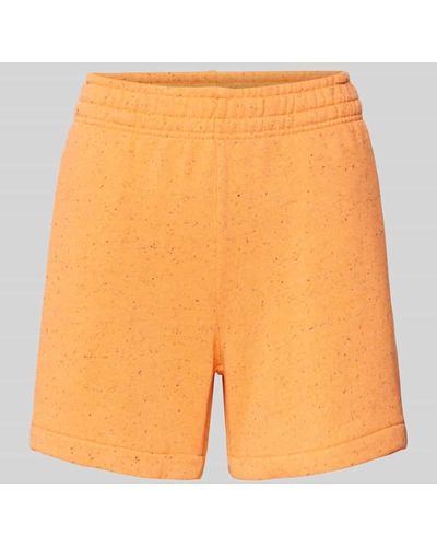 Jake*s Sweatshorts mit elastischem Bund - Orange