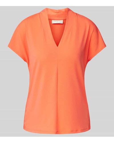Freequent Blusenshirt mit Stehkragen Modell 'Yrsa' - Orange