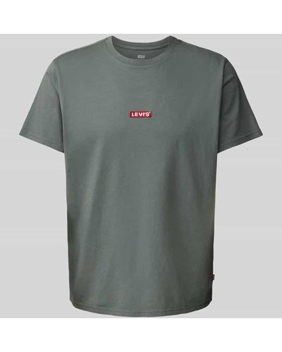 Levi's T-Shirt mit Label-Patch - Grau