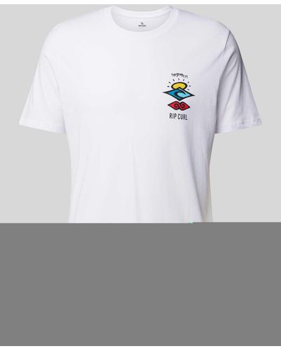 Rip Curl T-Shirt mit Label-Print Modell 'SEARCH' - Weiß