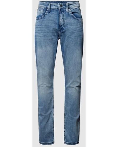 s.Oliver BLACK LABEL Slim Fit Jeans mit Stretch-Anteil Modell 'Mauro' - Blau