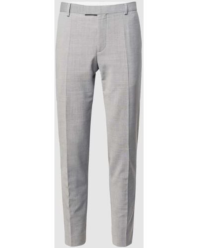 Strellson Slim Fit Anzughose mit Stretch-Anteil 'Flex Cross' - Grau