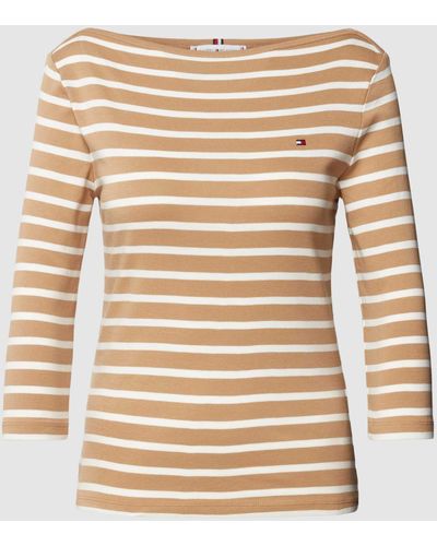 Tommy Hilfiger Longsleeve mit 3/4-Arm Modell 'NEW CODY' - Natur