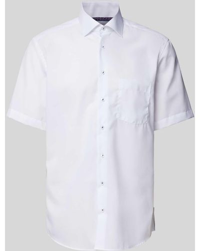 Eterna Regular Fit Business-Hemd mit 1/2-Arm - Weiß