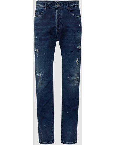 Elias Rumelis Comfort Fit Mid Rise Jeans - Blauw