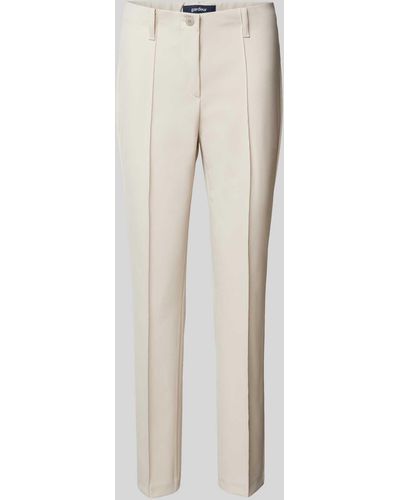 Gardeur Hose mit Bügelfalten Modell 'Zene' - Weiß