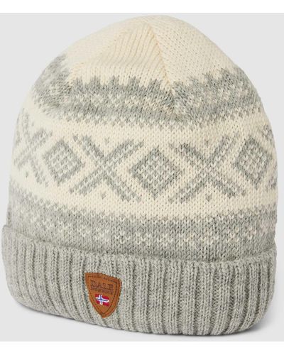 Dale Of Norway Beanie mit Allover-Muster Modell 'CORTINA' - Grau