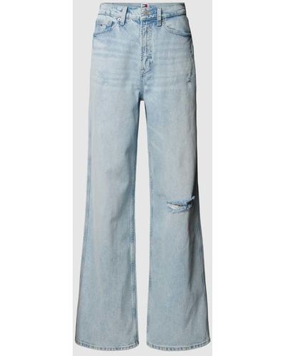 Tommy Hilfiger High Waist Jeans im 5-Pocket-Design Modell 'CLAIRE' - Blau