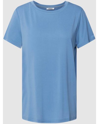 Minimum T-shirt Met Ronde Hals - Blauw