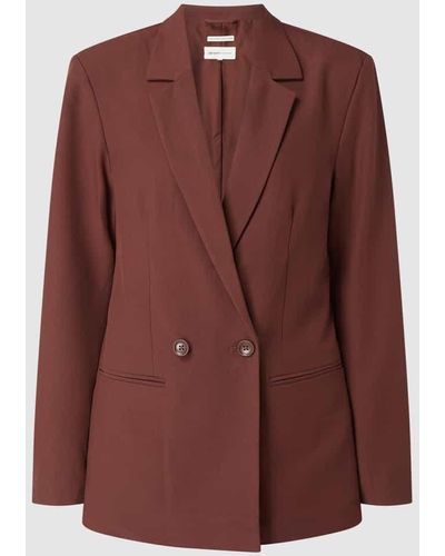 Tom Tailor Loose Boyfriend Fit Blazer mit Viskose-Anteil - Braun