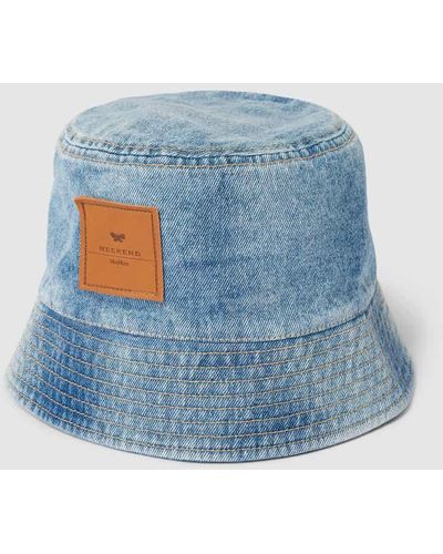 Weekend by Maxmara Bucket Hat mit Label-Patch Modell 'KIWI' - Blau