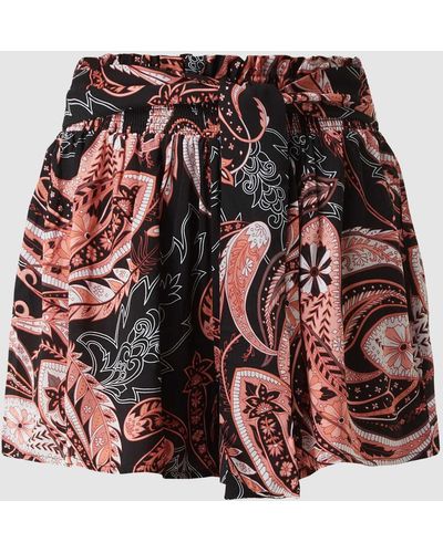 Esprit Korte Broek Met Paisleymotief - Rood