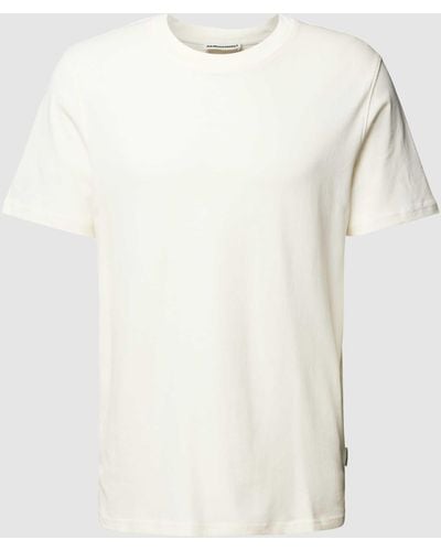 ARMEDANGELS T-Shirt mit Label-Detail Modell 'MAARKOS' - Weiß