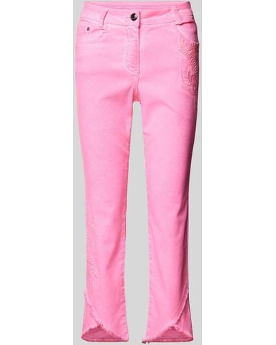 Sportalm Jeans Met Motiefstitching - Roze