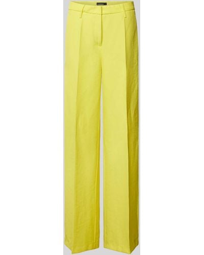 Cambio Hose mit Bügelfalten Modell 'ALVA' - Gelb