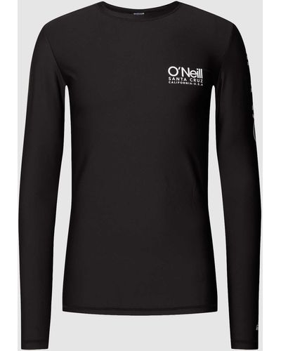 O'neill Sportswear Zwemshirt Met Labelprint - Zwart