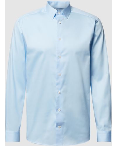 Eton Slim Fit Business-Hemd mit Kentkragen - Blau