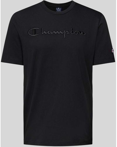 Champion T-shirt Met Labelstitching - Zwart