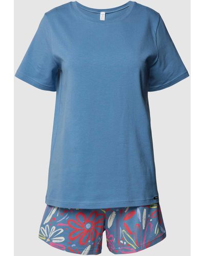 SKINY Pyjama mit elastischem Bund - Blau